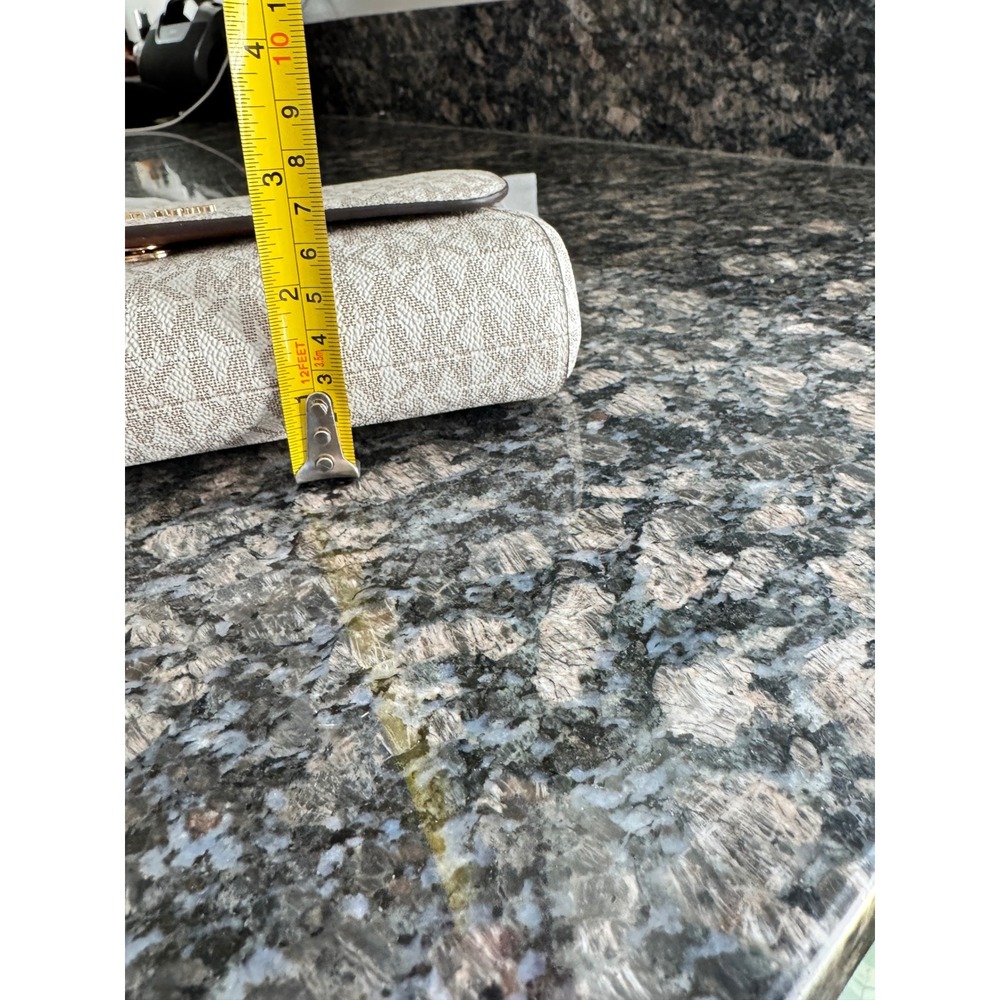 Michael Kors Jet Set Travel Pouchette Crossbody Bag Vanilla MK Signature purse - Picture 8 of 8